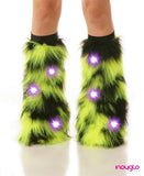 Selena LED Light-Up Furry Leg Warmers