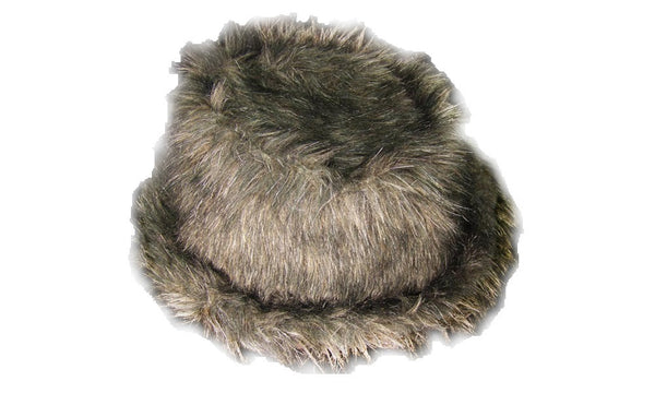 Fluffy Grey Trilby Hat