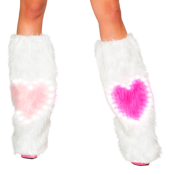 Hearts Light-Up LED Rave Fluffies