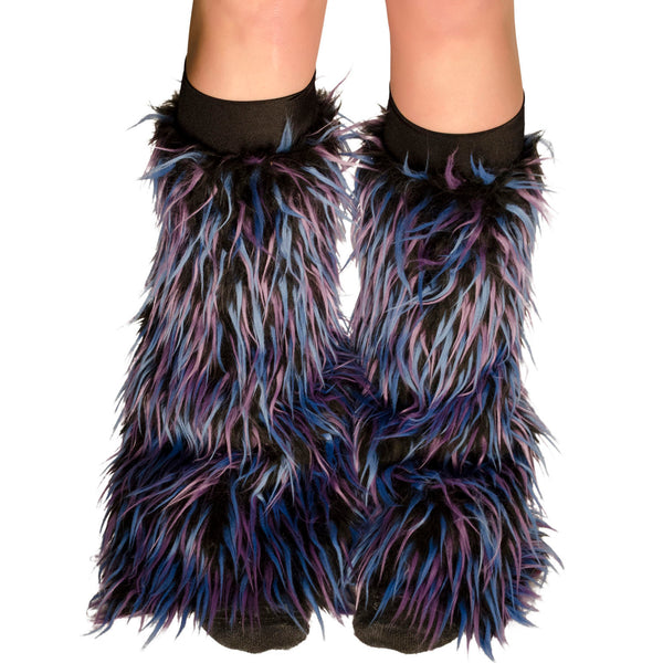Black Fur with Blue and Purple Spikes