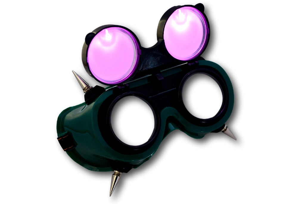 goggles cyber goth Spiked Cyber Goth Borderlands Style Goggles – Rave-Nation
