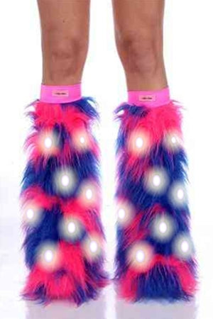Super Charged Cotton Candy LED Boot Covers 