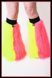 Vertical Yellow & Pink Fluffies