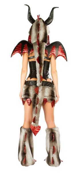 Fire Breather Rave Costume Back