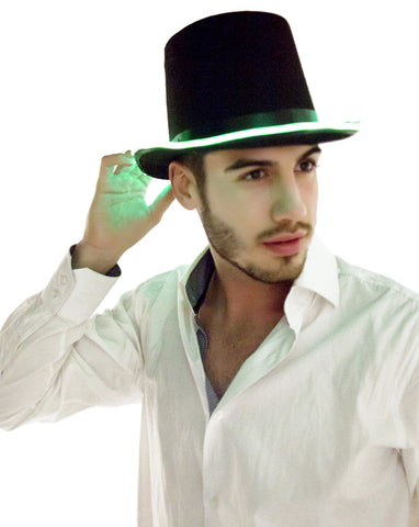 El Wire Light Up Top Hat