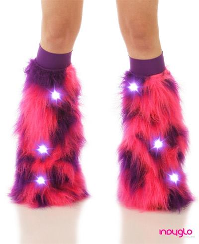 Orion LED Light-Up Furry Leg Warmers