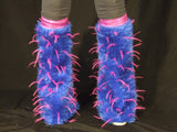 Blue Fur with Pink Spike Fluffies
