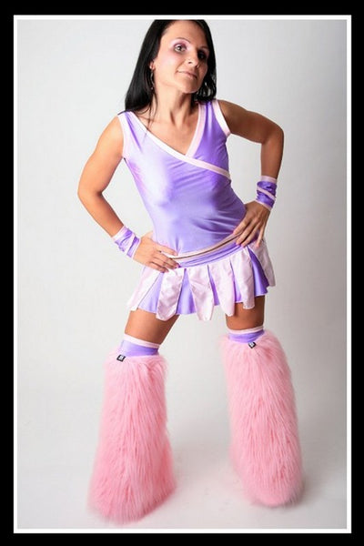 Long Cheerleader Lilac & Pink Outfit