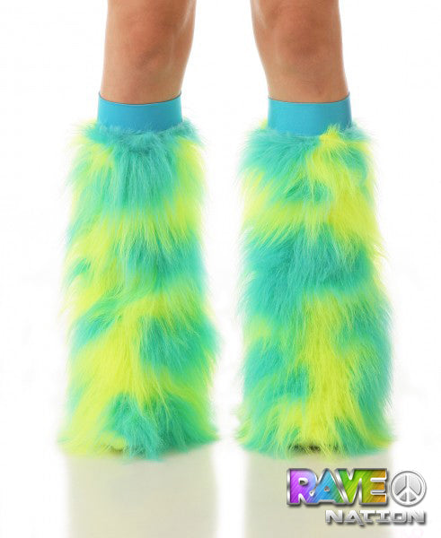 Yellow & Turquoise Fluffies