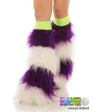 Purple & White Striped Fluffies by Rave-Nation