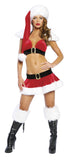 Sexy Claus Skirt Set Rave Outfit Front