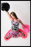 Long Cheerleader Camo & Pink Outfit