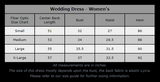 Wedding Dress - Size Chart