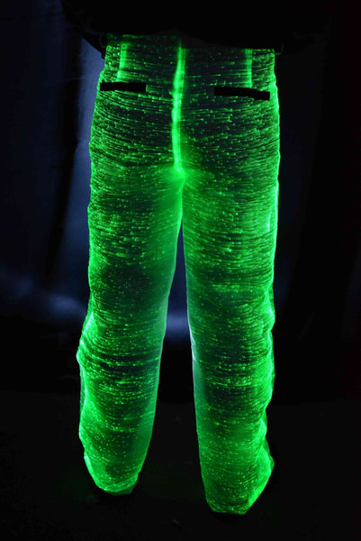Fiber Optic Light Up Mens Suit - pants in green