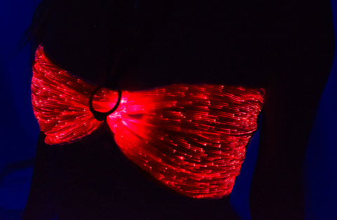 Light Up Bra Led Costume Bras Rave Dancing Bra Led Flashing Accessories for  Rave Parties Bar Show EDC Events, Black, 32A : : Clothing, Shoes &  Accessories