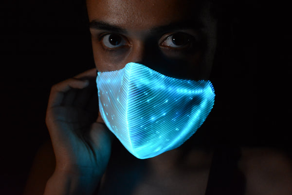 Fiber Optic Light Up Face Mask