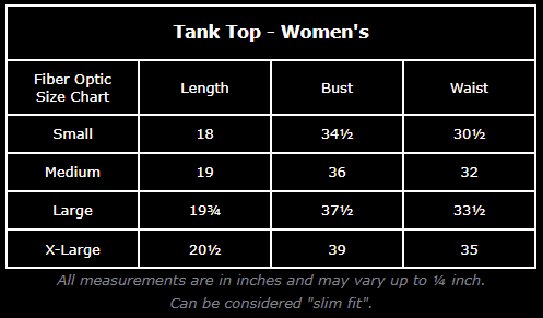Fiber Optic Women's Light Up Tank Top