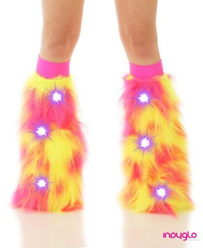 Maia LED Light-Up Furry Leg Warmers