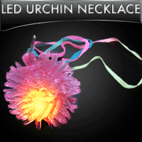 Flashing Pom Pom Jelly Necklace