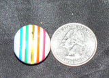 Rainbow Bead Next to Quarter
