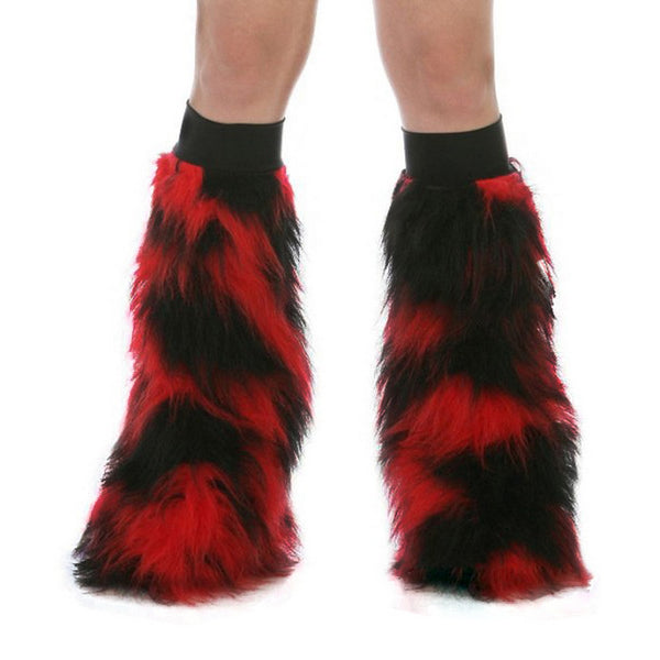 black and red fluffs