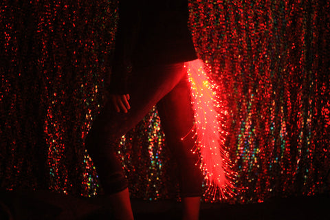 Fiber Optic LED Faux Fur Tail