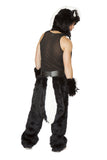 Unisexy Skunk Rave Chaps Costume Back Male