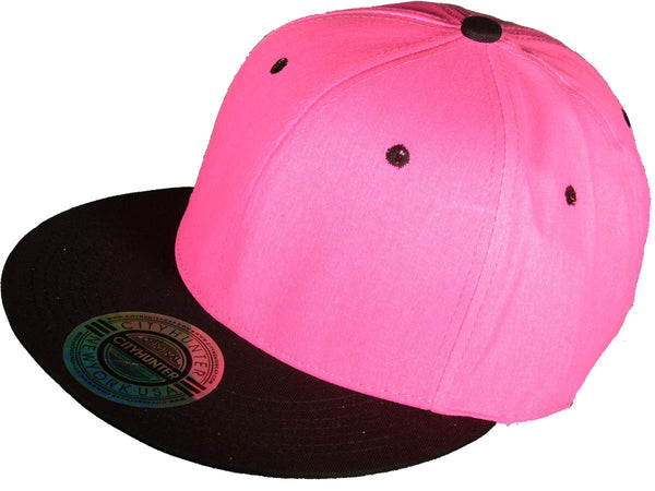 Neon Pink/Black Snapback Hat w/ Pink Underbill