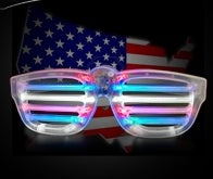 Red White and Blue Shutter Shades