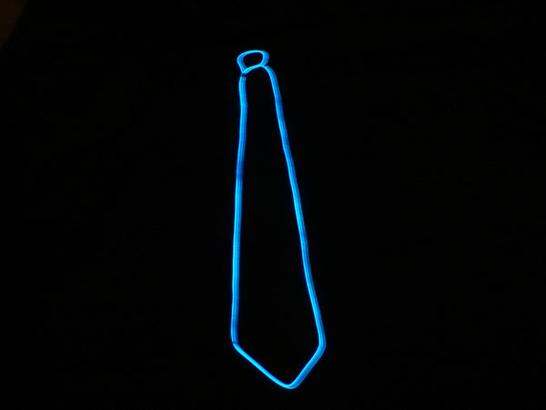 Blue El WIre Tie