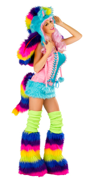 Rainbow Pony Rave Costume Front
