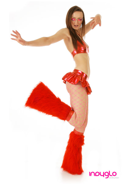 Red Mini Skirt Rave Outfit
