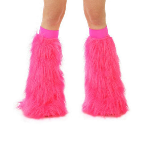 Hot Pink Fluffies with Hot Pink Bands