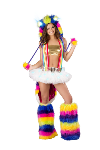 Rainbow Fow Princess Costume Front