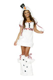 Snowman Mini Dress Front