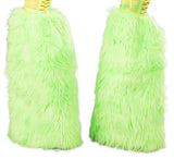 UV Lime Super Fluffy Legwarmers