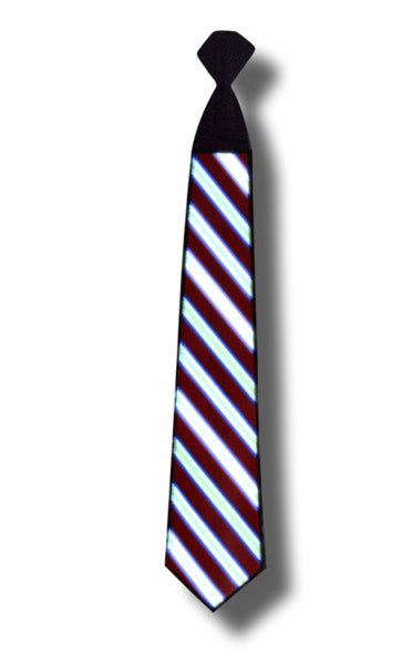 striped tie lights off