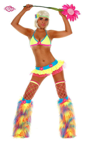 Crazy Daisy Rave Outfit- Electric 