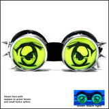Opaque UV Green Custom Goggles