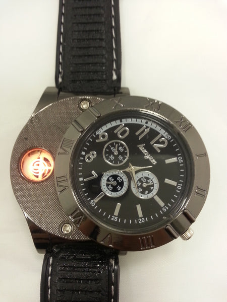 Windproof Lighter Watch Electric Coil