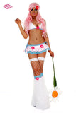  Crazy Daisy Rave Outfit- Baby Blue/Pink