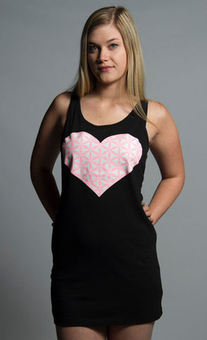 Hyphy Color- Sacred Hyphy UV Reactive Tank Dress Black