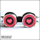 Heart Custom Rave Goggles
