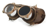Steampunk Goggles - Gear inside with Chain and Bolts