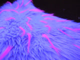 Blue Fur with Pink Spikes under Black light