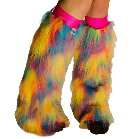Tropical Sherbert Fluffies with Hot Pink Kneebands