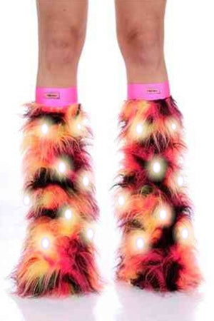 Volcano Furry LED Leg Warmers 