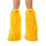 Golden Yellow Fluffy Leg Warmers / Sunrise Bands