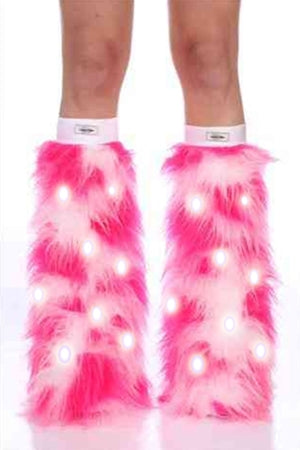 Strawberry Ice LED Furry Boot Covers
