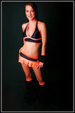 Cropped Trance Black & Orange Outfit